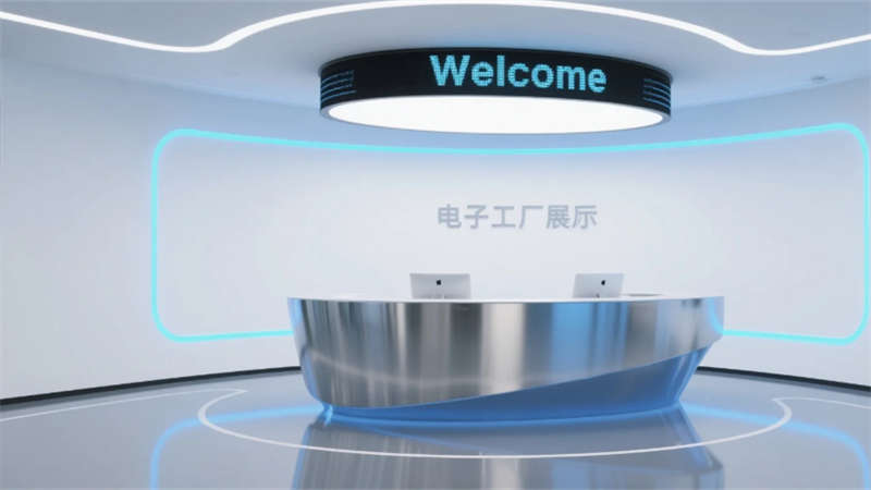 科技與人文融合, 合肥電子廠展廳裝修設計效果圖